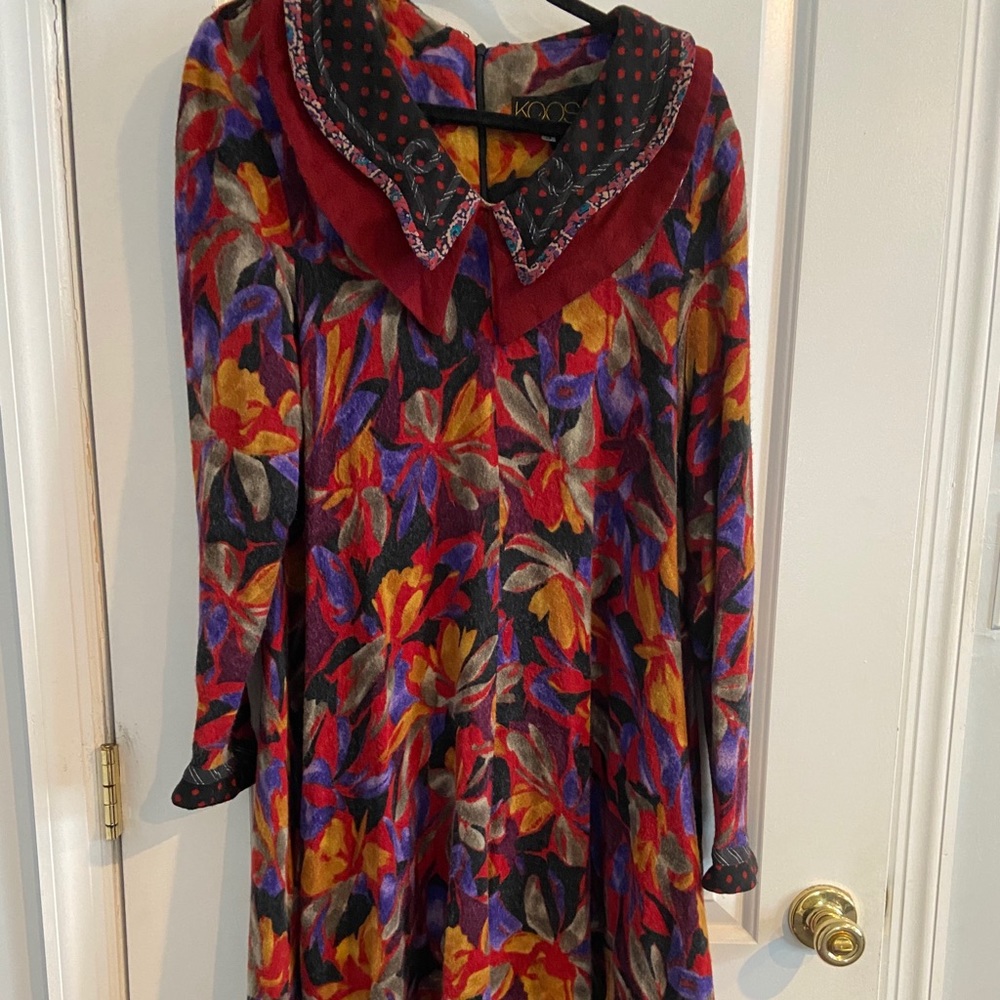 Vintage 80’s Koos Van Den Akker size s print dress